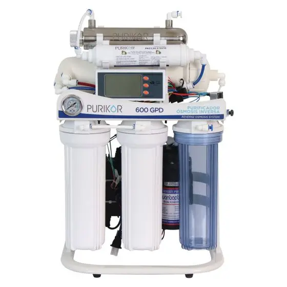 ósmosis inversa 600gpd 6 etapas uv/bomba/display