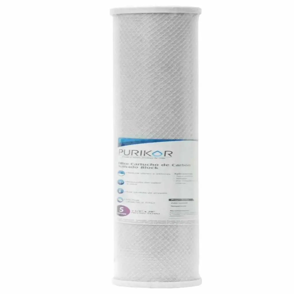 [PKCCTO4.5X20X5] cartucho carbon activado bloque cto 20x4.5" 5 micras