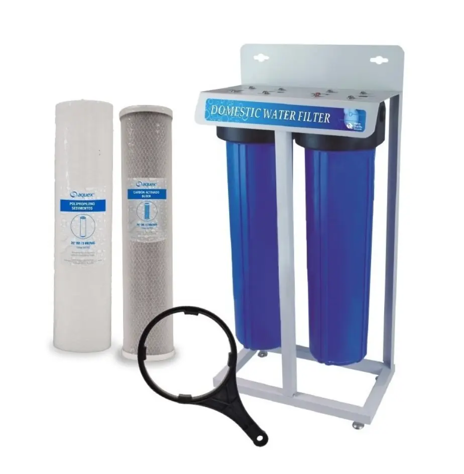 sistema filtracion 2 etapas portafiltros 20"bb
