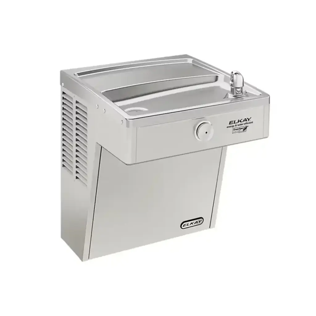 lvrcgrn8-enfriador de alta eficiencia montado en pared, resistente al vandalismo, ada, filtrado, refrigerado, de acero inoxidable.