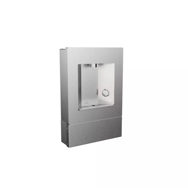 estación llenadora de botellas ezh2o® de montaje sobre superficie, mecánica, con filtro, no refrigerada, de acero inoxidable, para exteriores.