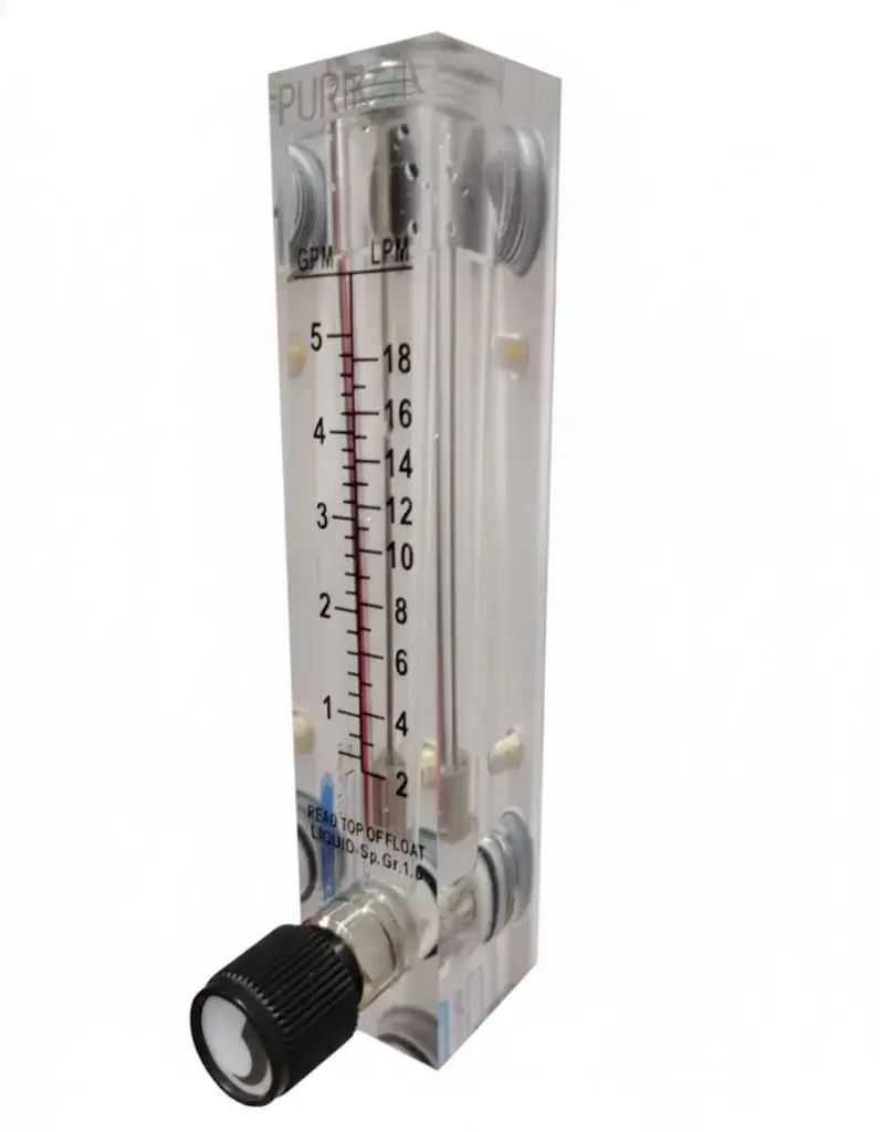 pk rotametro c/válv. 1-5gpm conex.1/2"