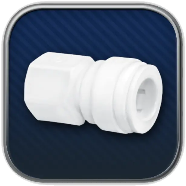 HDF-FC0408-1/4 tubo x 1/2 nptf conector hembra