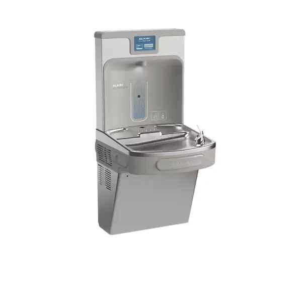 lzs8wssp-llenador de botellas mejorado, enfriador individual ada refrigerado de acero inoxidable con filtro de alta capacidad con cubierta en acero inoxidable