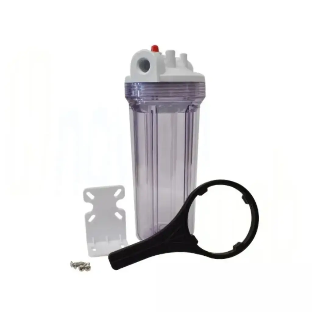 portafiltro claro # 10 en 1/2", con purgador