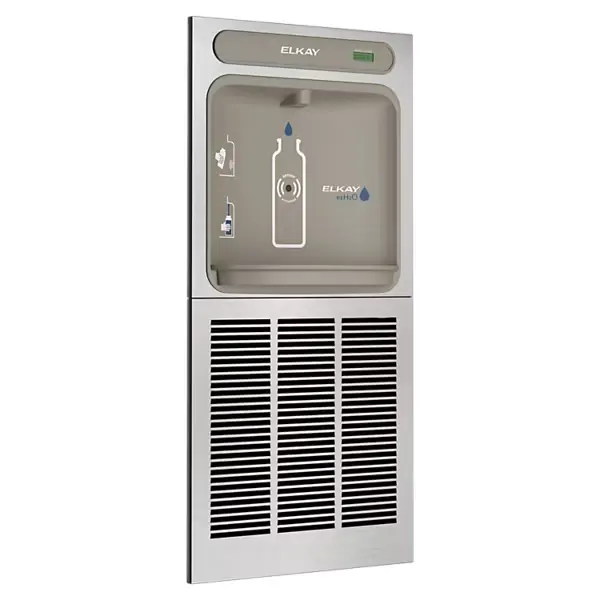 EZWS8K-estación llenadora de botellas ezh2o® empotrada en pared, no filtrada, refrigerada, acero inoxidable