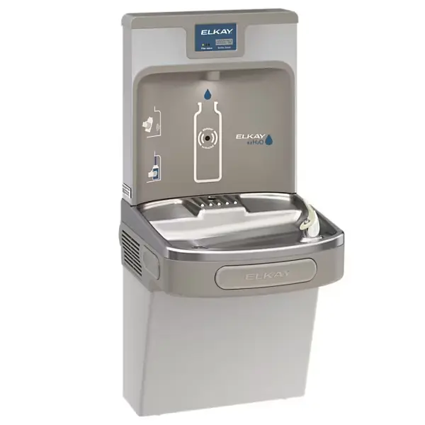 lzs8wslk - ezh2o® estación llenadora de botellas y bebedero simple ada filtrado, refrigerado, gris claro