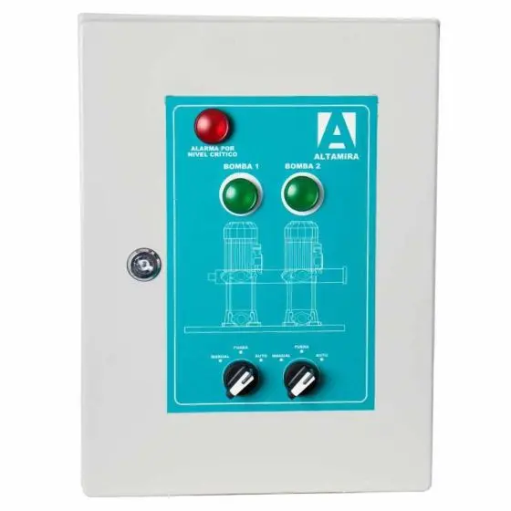 tablero simultaneador para dos bombas marca hidro.altamira de 3hp 6-10a 230v