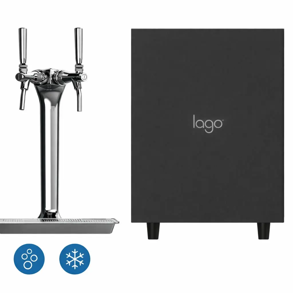 dispensador lago sparkling 2ts – sistema bajo fregadero de 2 grifos (agua fría y carbonatada)