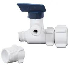 adaptador de válvula de ángulo hydrofit de 3/8" rosca x 1/4" tubo hdf