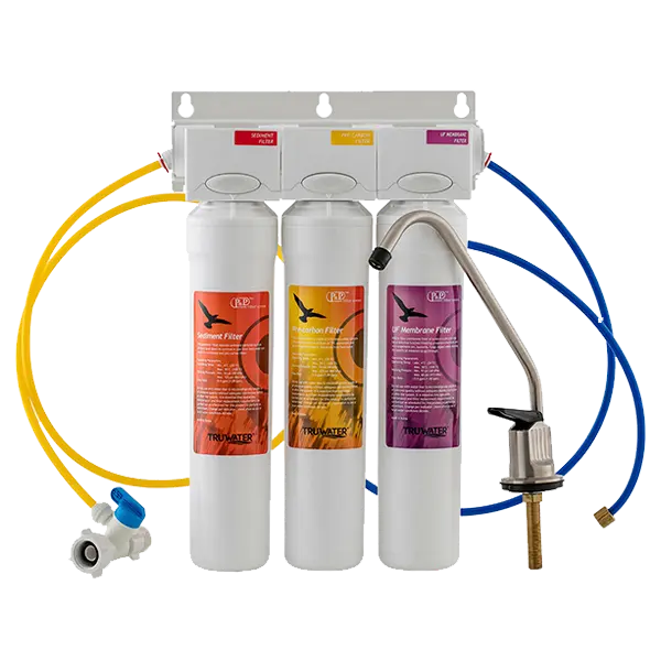Sistema de Ultrafiltración Bajo Tarja TW-UF | 3 Etapas | 0.01 Micras | Elimina Bacterias y Virus | 0.5 GPM