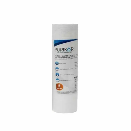 cartucho eliminacion sedimentos 2.5x10", 20 micras 