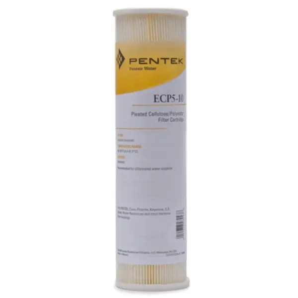 Cartucho Pentek ECP5-10 5 Micras | Filtro Plisado de Sedimentos 2.5” x 10”