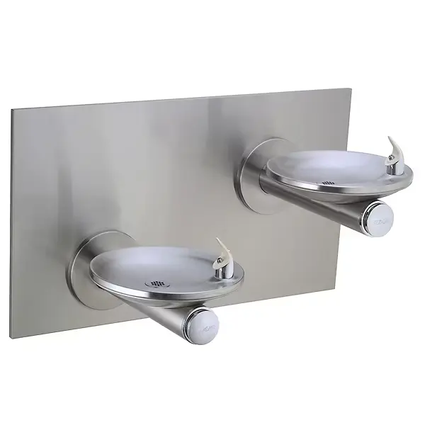 Bebedero Doble Acero Inoxidable SwirlFlo® Elkay | Muro, Sin Electricidad, Uso Rudo-EDFPBM117RAC