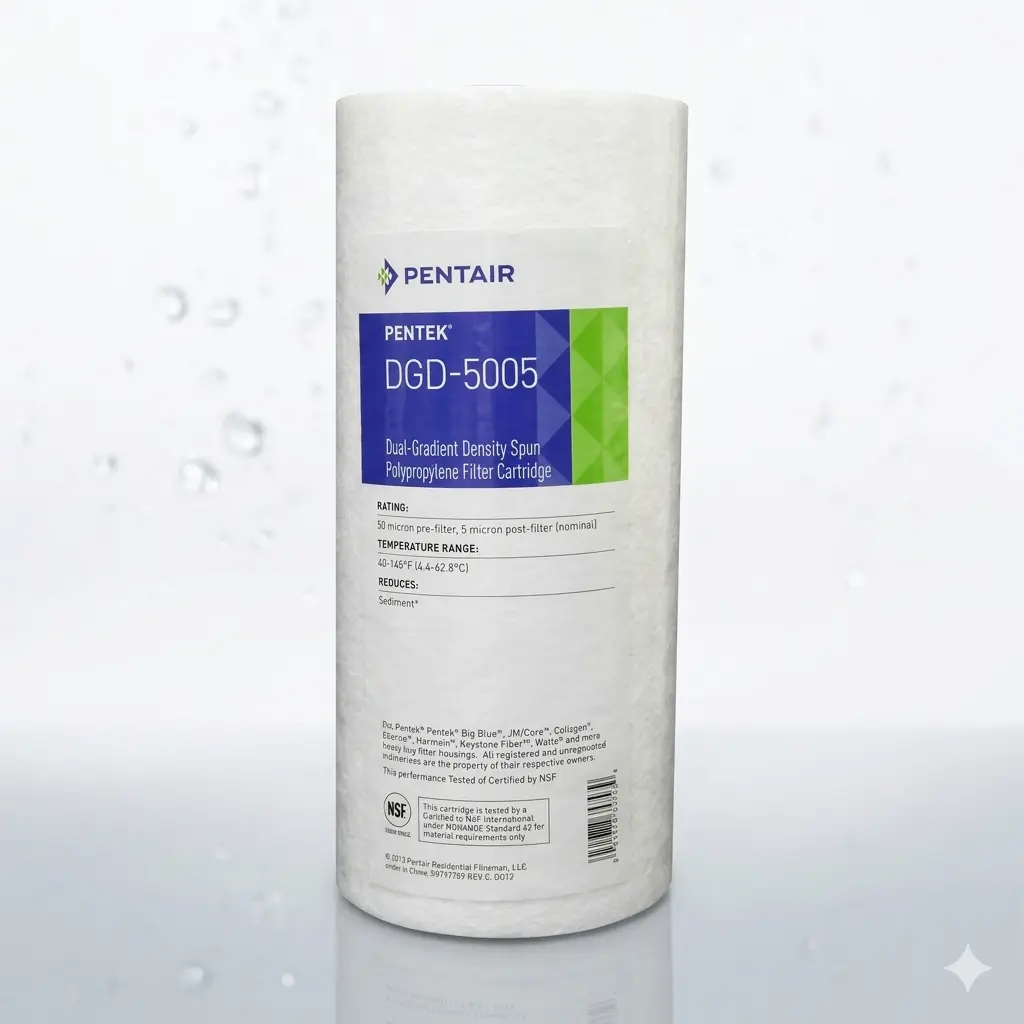 Cartucho Pentair Pentek DGD-5005 Big Blue 5 Micras | Filtro de Sedimentos de Alta Capacidad