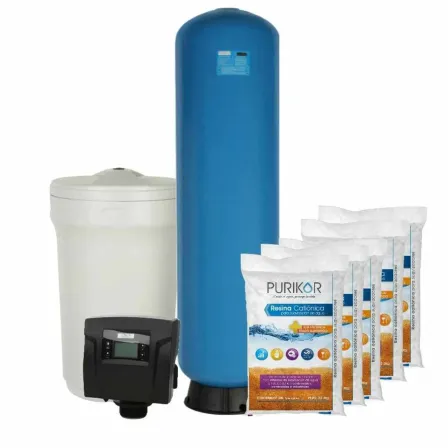 Kit Suavizador de Agua Purikor SOFT32D-5 – 5 ft³ con Válvula Digital por Demanda