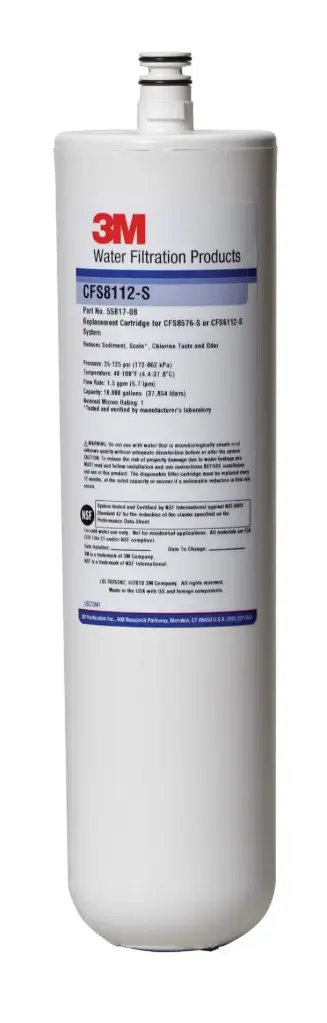 Filtro 3M CFS8112-S Serie 8000 para Café, Té y Máquinas de Hielo | 1 Micra-7100000561