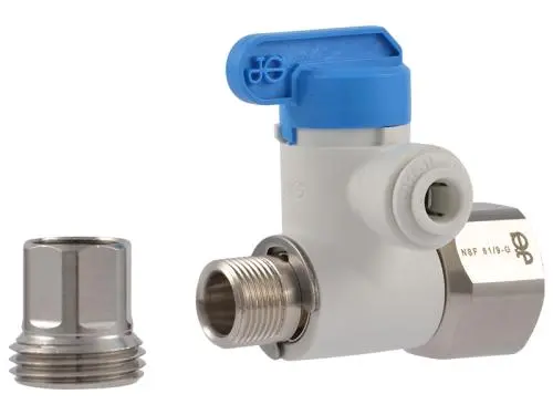 [ASVPP5LF] Válvula Adaptadora para Llave Angular John Guest ASVPP5LF 1/2" IPS x 3/8" Comp x 1/4" Tubo