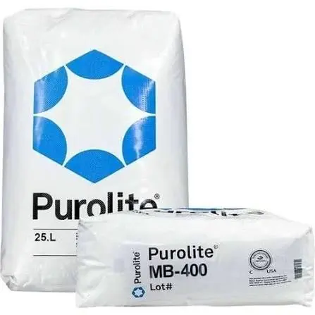 Resina Mixta Purolite MB400 para Desionización | Lecho Mixto H⁺/OH⁻ | Alta Pureza