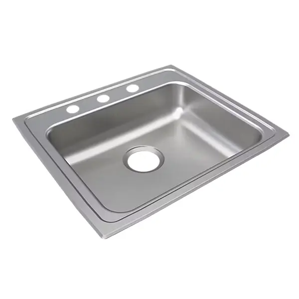 Elkay LRAD2219503 Tarja ADA Acero Inoxidable 304 Lustertone 22" x 19.5" x 5" – 3 Orificios