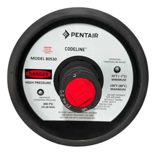 Kit de Cabezal Pentair Codeline 80S30 Non-Code | Ensamble para Portamembrana 8” 300 PSI Ósmosis Inversa