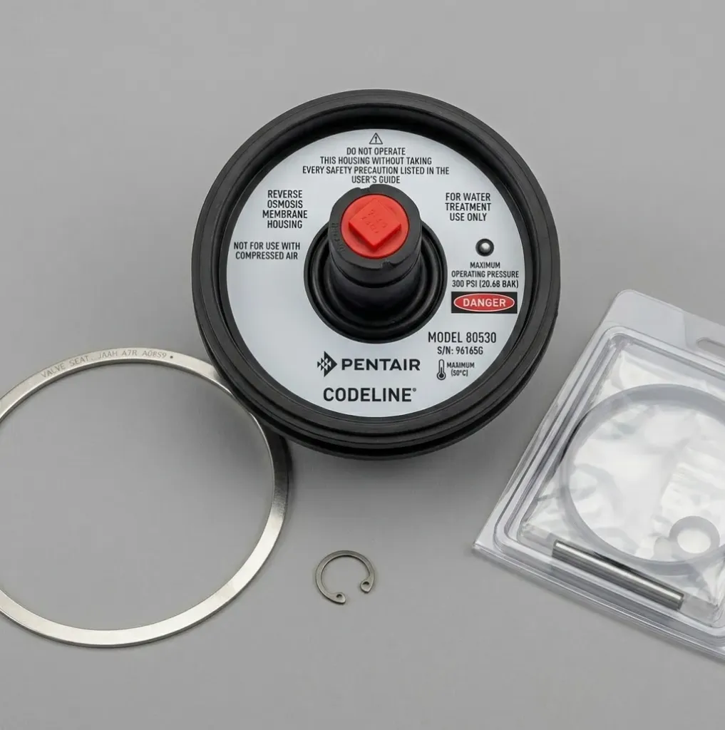 Kit de Cabezal Pentair Codeline 80S30 Non-Code | Ensamble para Portamembrana 8” 300 PSI Ósmosis Inversa