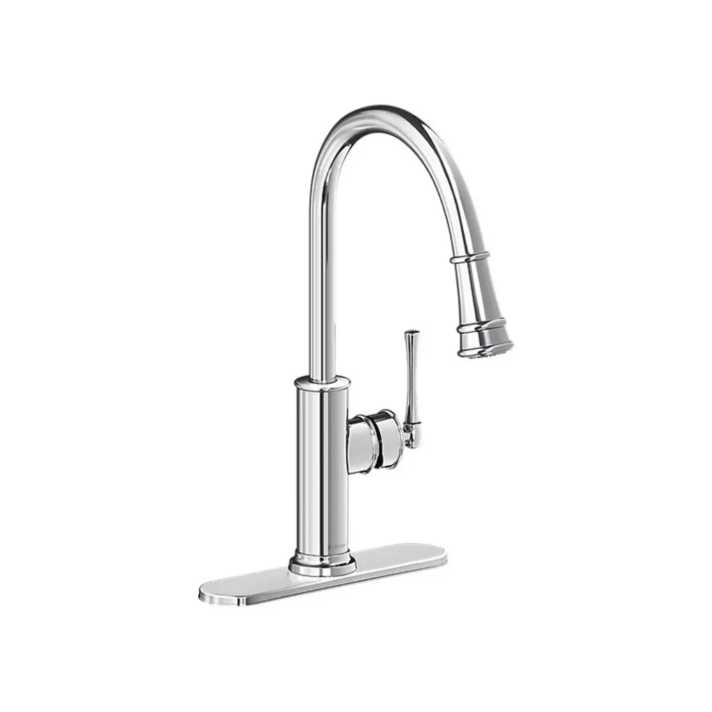 Llave Mezcladora Elkay LKEC2031CR | Grifo de Cocina Monomando con Ducha Retráctil Cromado