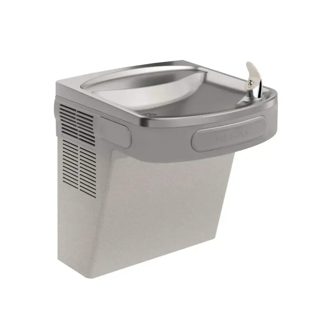 ezs8l-bebedero montado en pared ada, sin filtro, refrigerado, color granito gris claro.