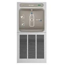 LZWSM8K-estación de llenado de botellas empotrable ezh2o® con marco de montaje, filtrada, refrigerada, acero inoxidable