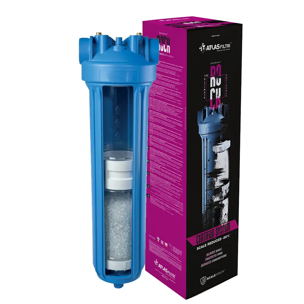Cartucho Antisarro ScaleArmor Rock de Base Mineral Sin Sal para Tratamiento de Agua y Prevención de Incrustaciones