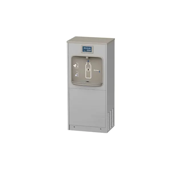 DSSBF8SP-estación de llenado de botellas ezh2o® mejorada, de piso, con filtro, refrigerada, de acero inoxidable.