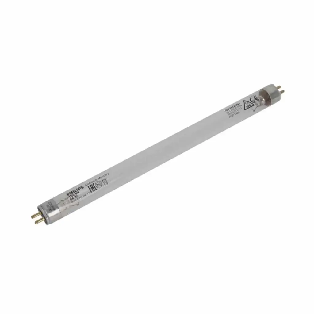 lampara germicida uv 6 watts / foco