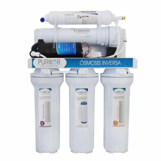 osmosis inversa de 100 GPD de 5 etapas con bomba y tanque