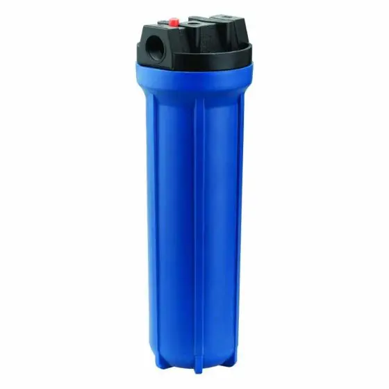 [PKPFBB20X1.5P] Portafiltro Big Blue 20" x 4.5" PURIKOR 1.5" FNPT con Purga – PKPFBB20X1.5P