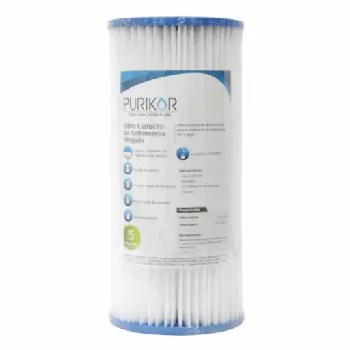 [PKCPL4.5X20X5] cartucho plegado 20x4.5" 5 micras