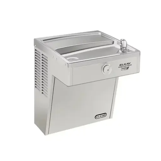 [VRCGRN8] VRCGRN8-enfriador de alta eficiencia montado en pared, resistente al vandalismo, ada, no filtrado, refrigerado, de acero inoxidable.