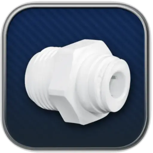 [HDF-MC0402] 1/4 tubo x 1/8 nptf conector macho