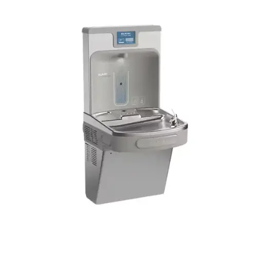 [LZS8WSSP] lzs8wssp-llenador de botellas mejorado, enfriador individual ada refrigerado de acero inoxidable con filtro de alta capacidad con cubierta en acero inoxidable