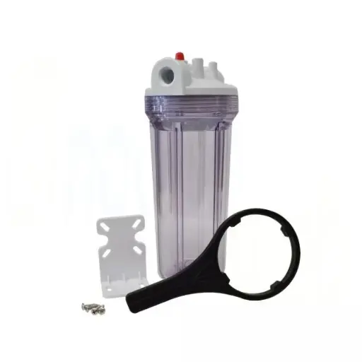 [607766] portafiltro claro # 10 en 1/2", con purgador