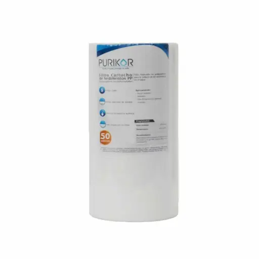 [PKCPP4.5X10X50] cartucho eliminacion sedimentos 50 micras 4.5x10, polipropileno