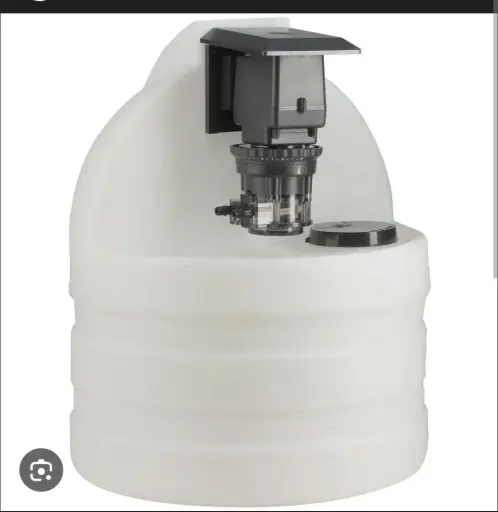 SISTEMA DOSIFICACION DE HIPOCLORITO DE SODIO, CON TANQUE 15 GALONES, 100 PSI, 120V, 1/4"