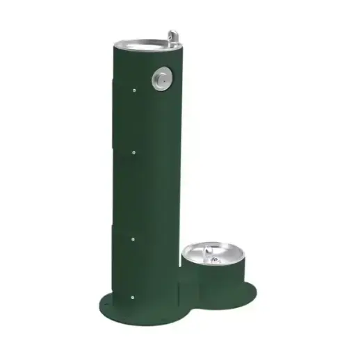 [LK4400DBEVG] lk4400dbevg-fuente pedestal para exteriores con estación para mascotas, sin filtro, no refrigerada, color verde evergreen