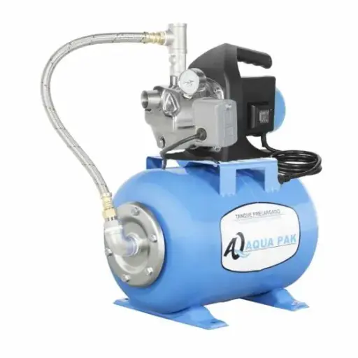 [PRES-PET08-24LM] presurizador modelo pet08 de 0.8hp 1f 115v c/tanque hidroneumatico de 24l