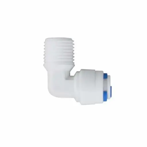 [R-PK-DCC-002A] r-pk-dcc-002a- conector codo tipo "l" para ósmosis, ultrafiltración y filtración básica (rm1/4", t1/4")
