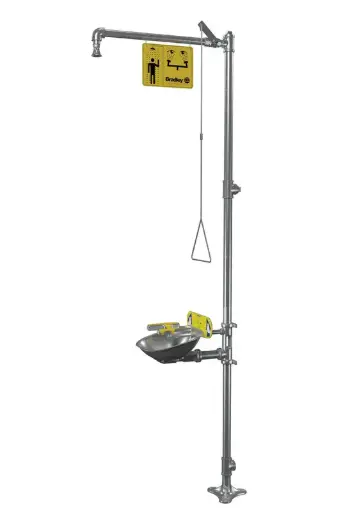 [S19314BFSS] Bradley S19314BFSS – Ducha de Emergencia y Lavaojos Halo Acero Inoxidable