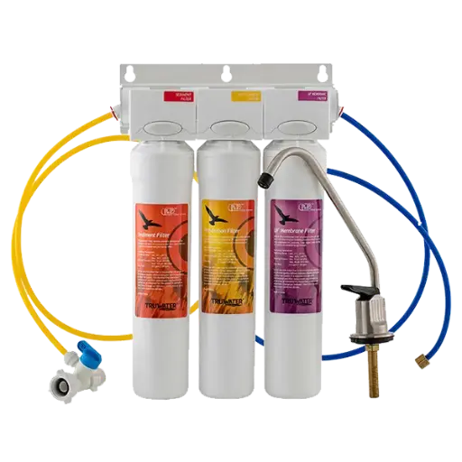[Tw-UF-NEW] Sistema de Ultrafiltración Bajo Tarja TW-UF | 3 Etapas | 0.01 Micras | Elimina Bacterias y Virus | 0.5 GPM