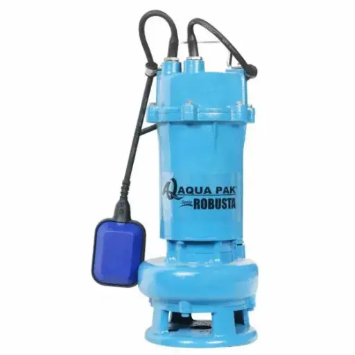 [ROBUSTA2/10/1127A] Motobomba Sumergible AQUA PAK ROBUSTA2/10/1127A – 1 HP Monofásica 127V para Efluentes y Lodos
