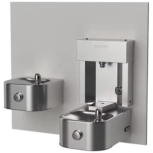 [LZVRSM-EDFPV217D1LK] Bebedero Elkay LZVRSM-EDFPV217D1LK ezH2O® con llenador de botellas, doble nivel, filtro NSF, operación mecánica – acero inoxidable