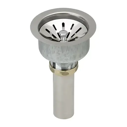[lk99] Coladera Elkay LK99 3-1/2” | Canastilla y Cola en Acero Inoxidable