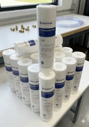 [Cartucho Pentair PS1-10 1 Micra | Filtro de Sedimentos Meltblown de Polipropileno] Cartucho Pentair PS1-10 1 Micra | Filtro de Sedimentos Meltblown de Polipropileno, de 2.5x10"